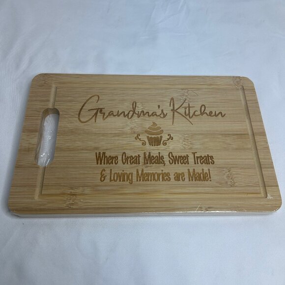 Grandma's Kitchen Engraved Cutting Board 12 in - Picture 1 of 5
